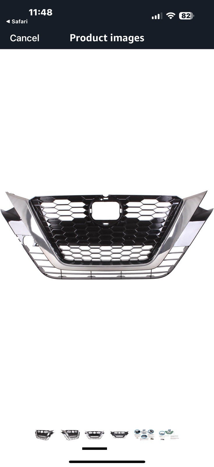 Front Grille Compatible with 2019-2022 Nissan Altima Edition/One