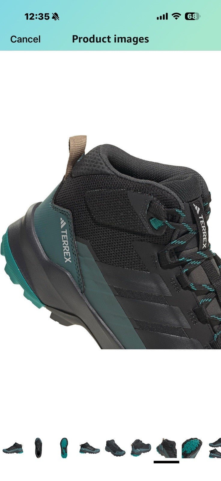 adidas Men's Terrex Skychaser Ax5 Mid Top Gore-tex Hiking Shoe Size 11.5