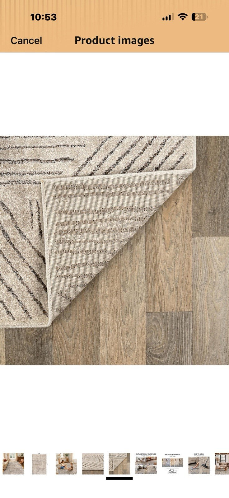 Rugshop Modern Patchwork High-Low Indoor Area Rug, Neutral Geometric 