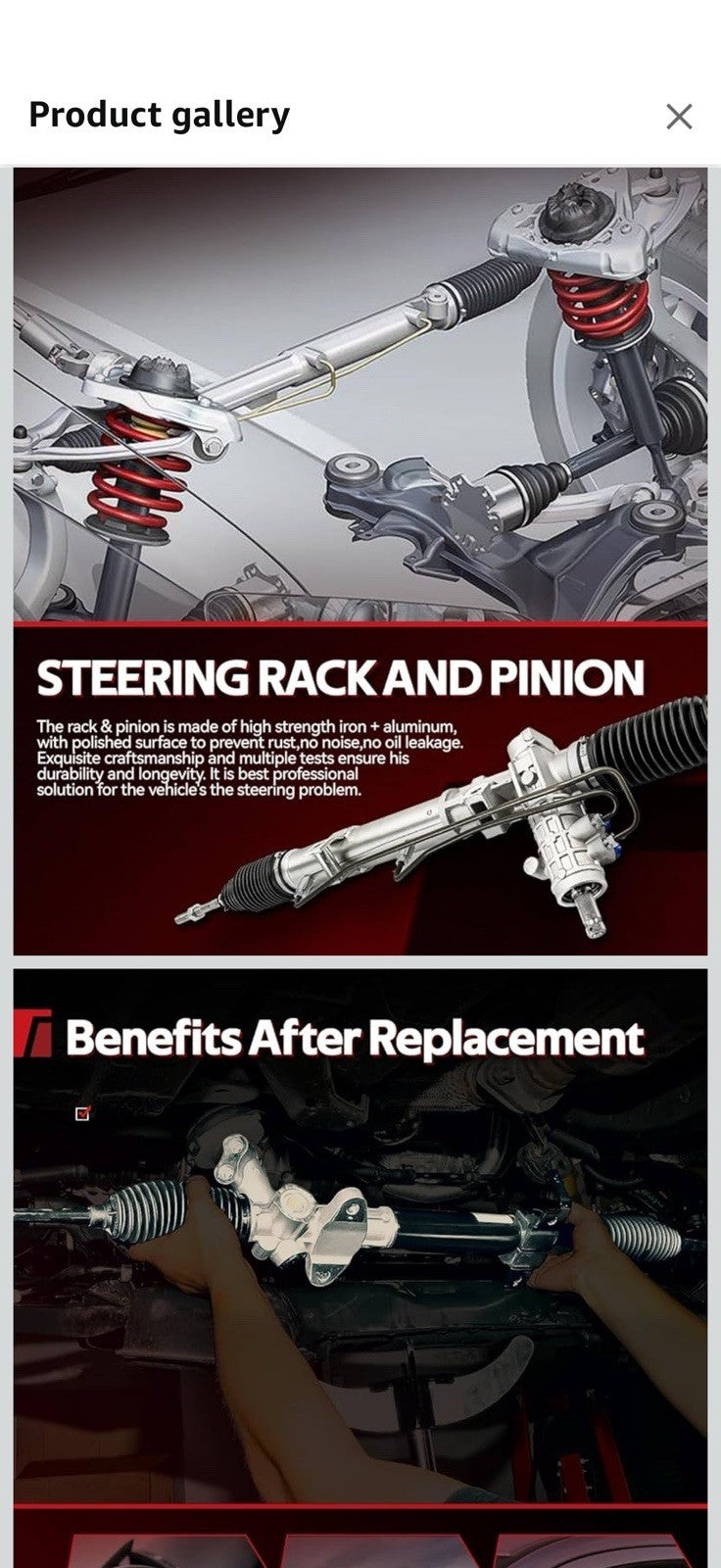 Torchbeam Hydraulic Power Steering Rack and Pinion Compatible 