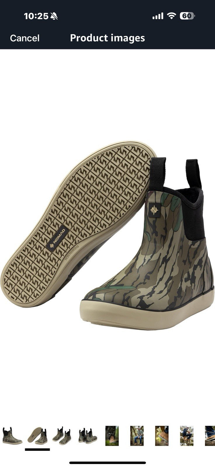 Nomad Men's Ba, Rubber Ankle Hunting Boot Rain Size 10