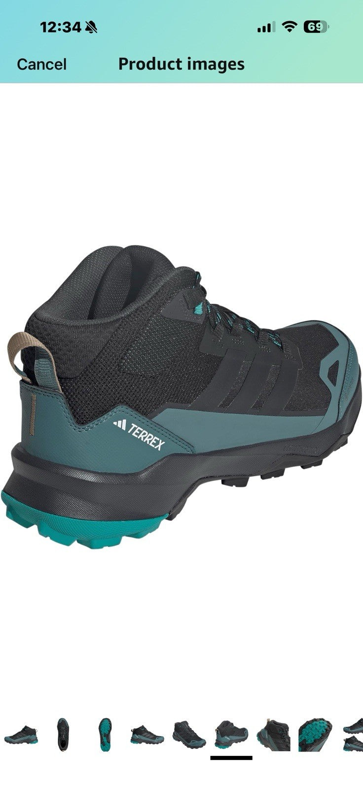 adidas Men's Terrex Skychaser Ax5 Mid Top Gore-tex Hiking Shoe Size 11.5