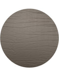 Fortessa Strata Leather Placemat, 13" Round Placemat (Set of 4), Espresso