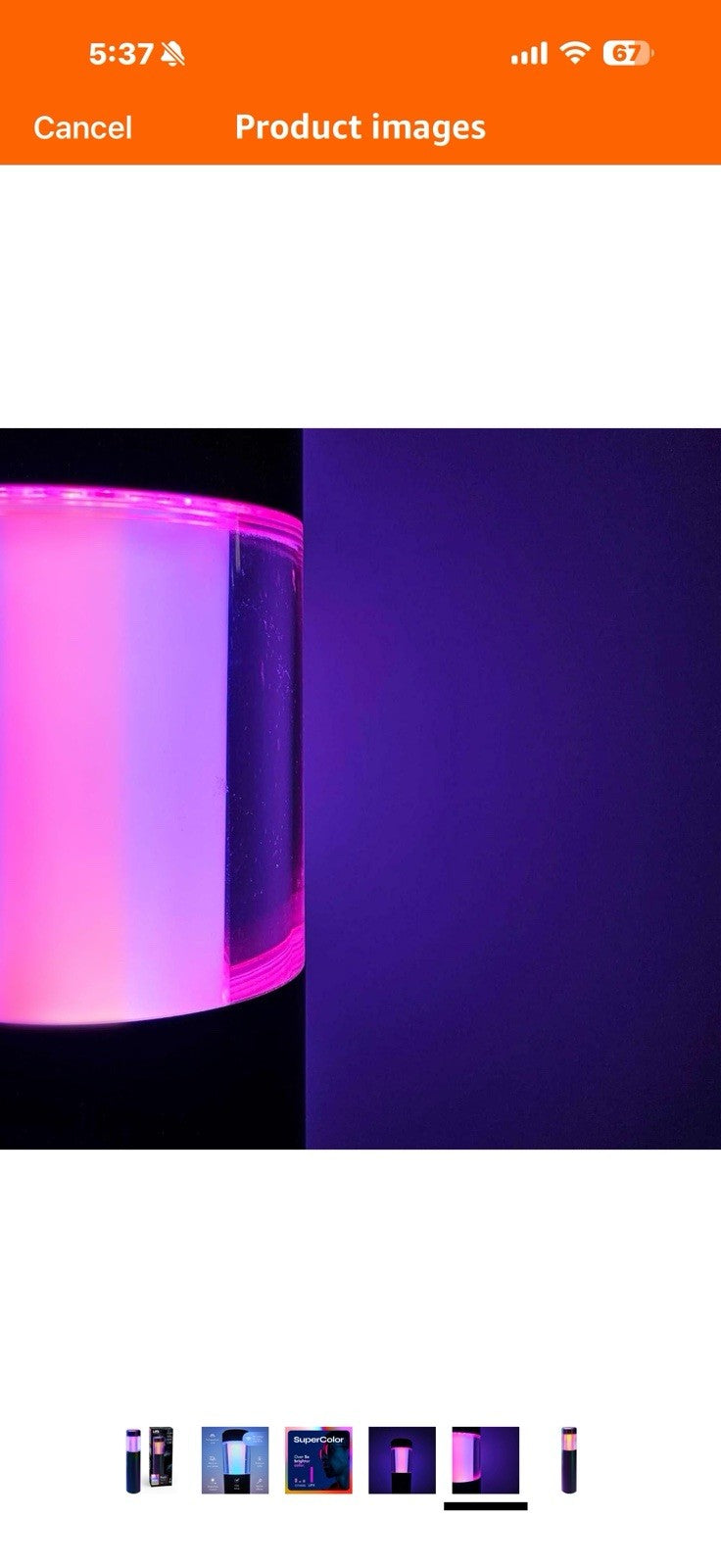 LIFX Supercolor Smart LED Path Light, Outdoor Wi-Fi Landscape Lighting 