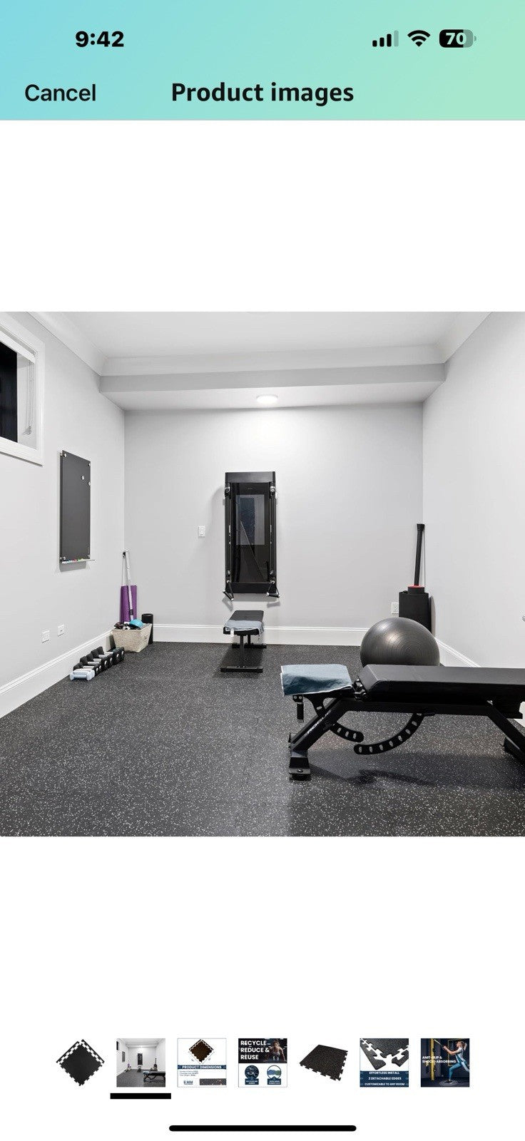 Flooring Inc's 1/4" & 8mm Eco-Lock Interlocking Rubber Floor Tiles – Recycled 