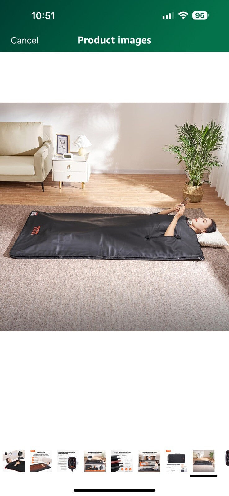 VEVOR Sauna Blanket for Detoxification, Portable Far Infrared Sauna