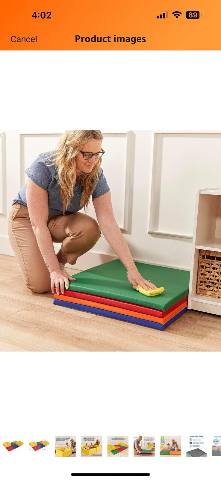 ECR4Kids SoftZone Play Patch Activity Mat and Toy Bins, Beginner Playset