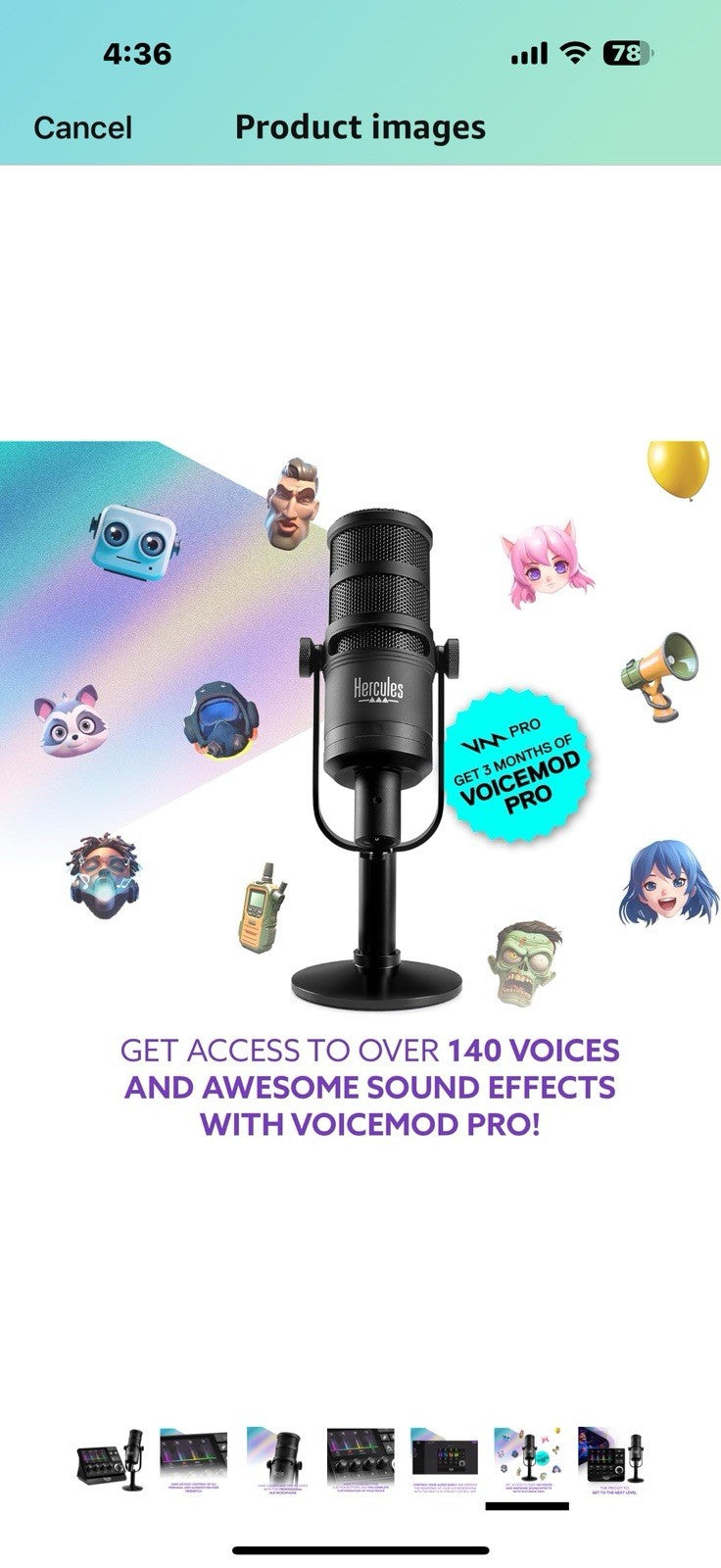 Hercules Stream Essentials Kit, Includes Stream 200 + Microphone HXD-700 