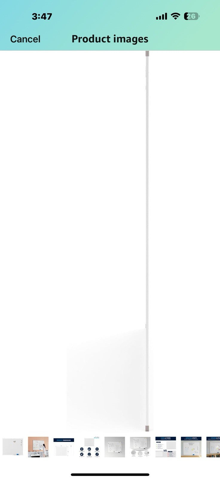 Flash Furniture Hercules Commercial Magnetic Dry Erase Board, Aluminum 