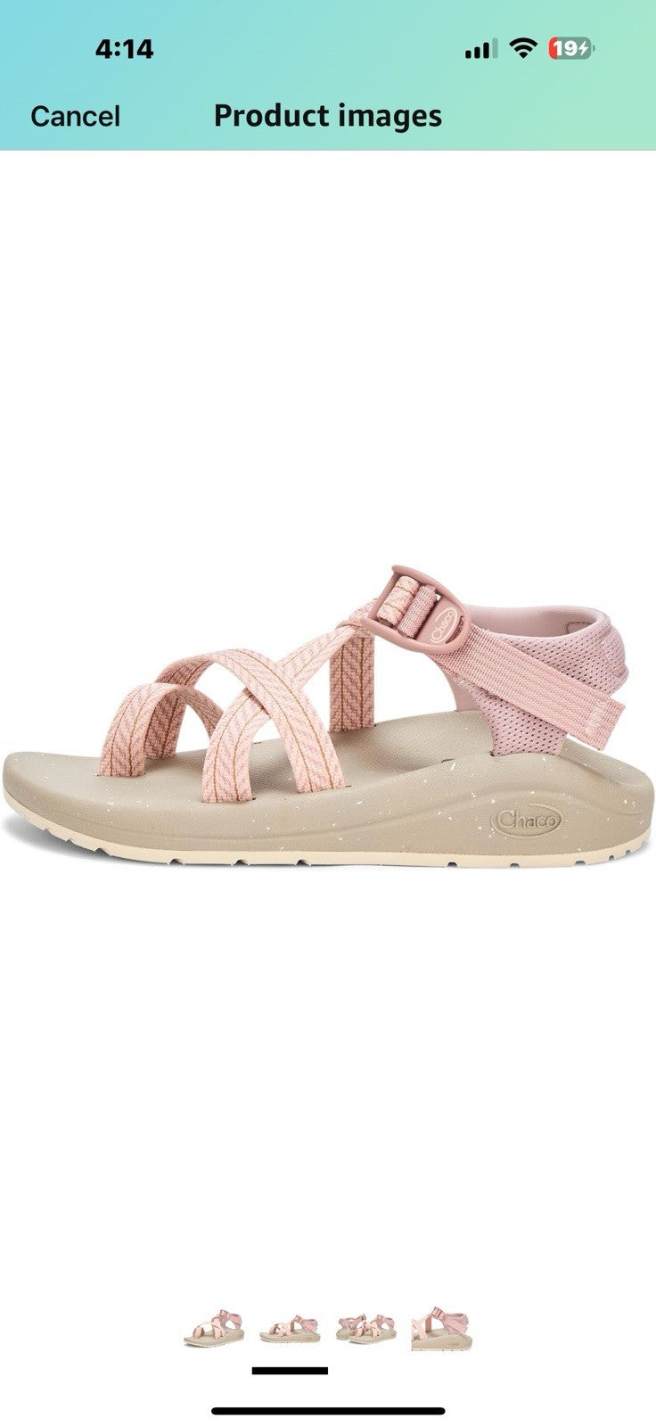 Chaco Women's Cushz Toe-Loop Sandal Size 6