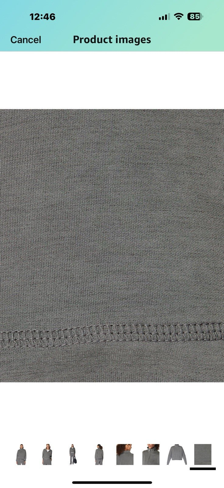 Sweaty Betty Women's Sand Wash Soft Half Zip Pullover Sweatshirt Size M