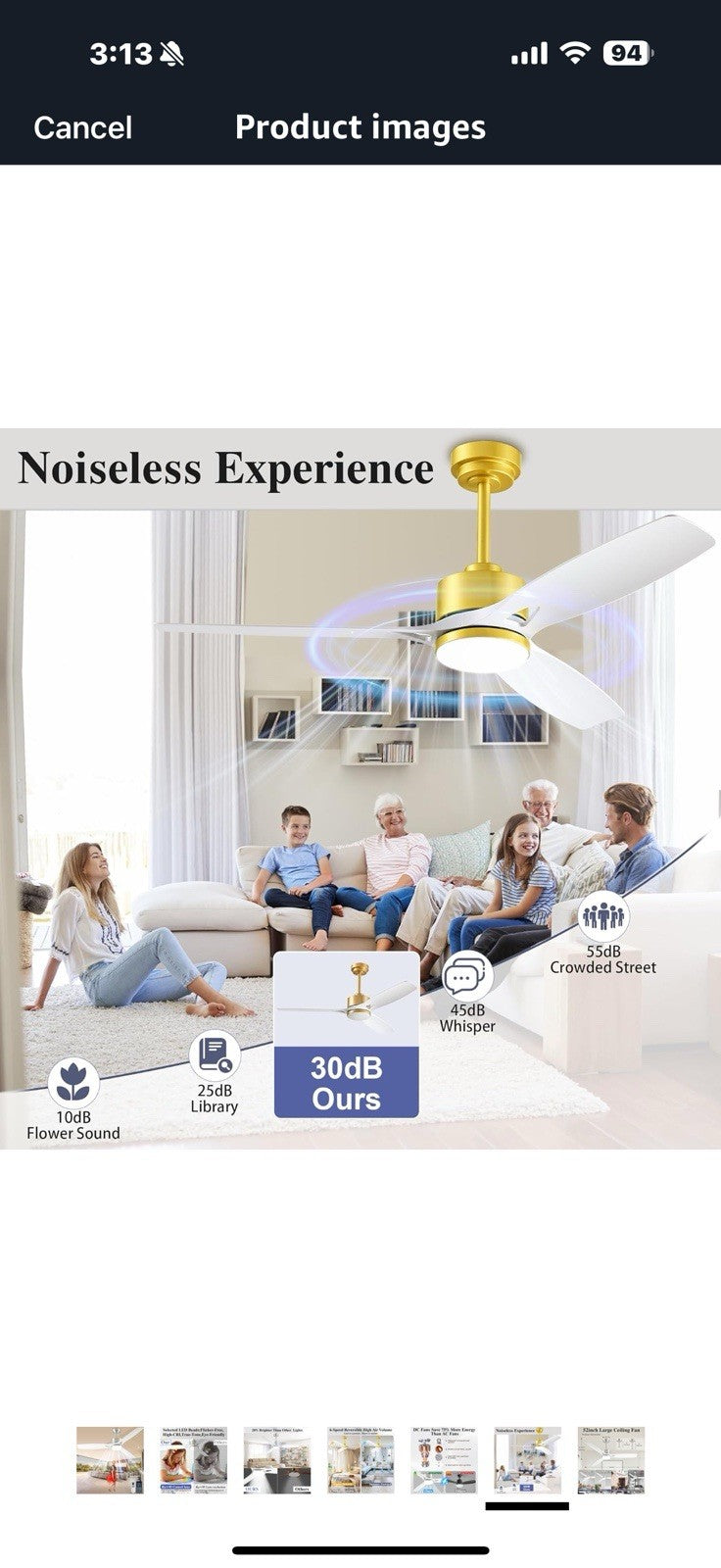 52 Inch Ceiling Fans with Lights and Remote Control - Outdoor Indoor 
