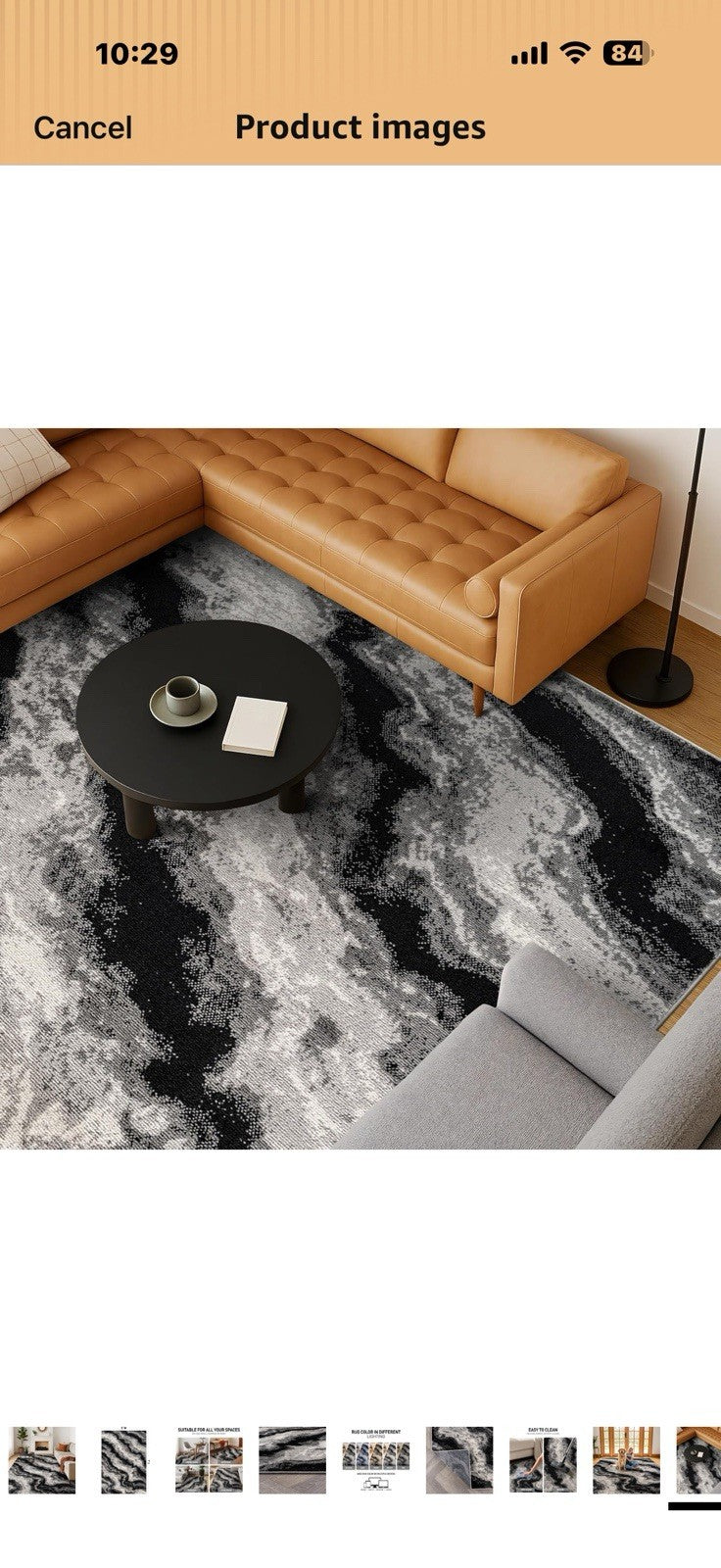 Rugshop Modern Contrast Indoor Area Rug for Living Room