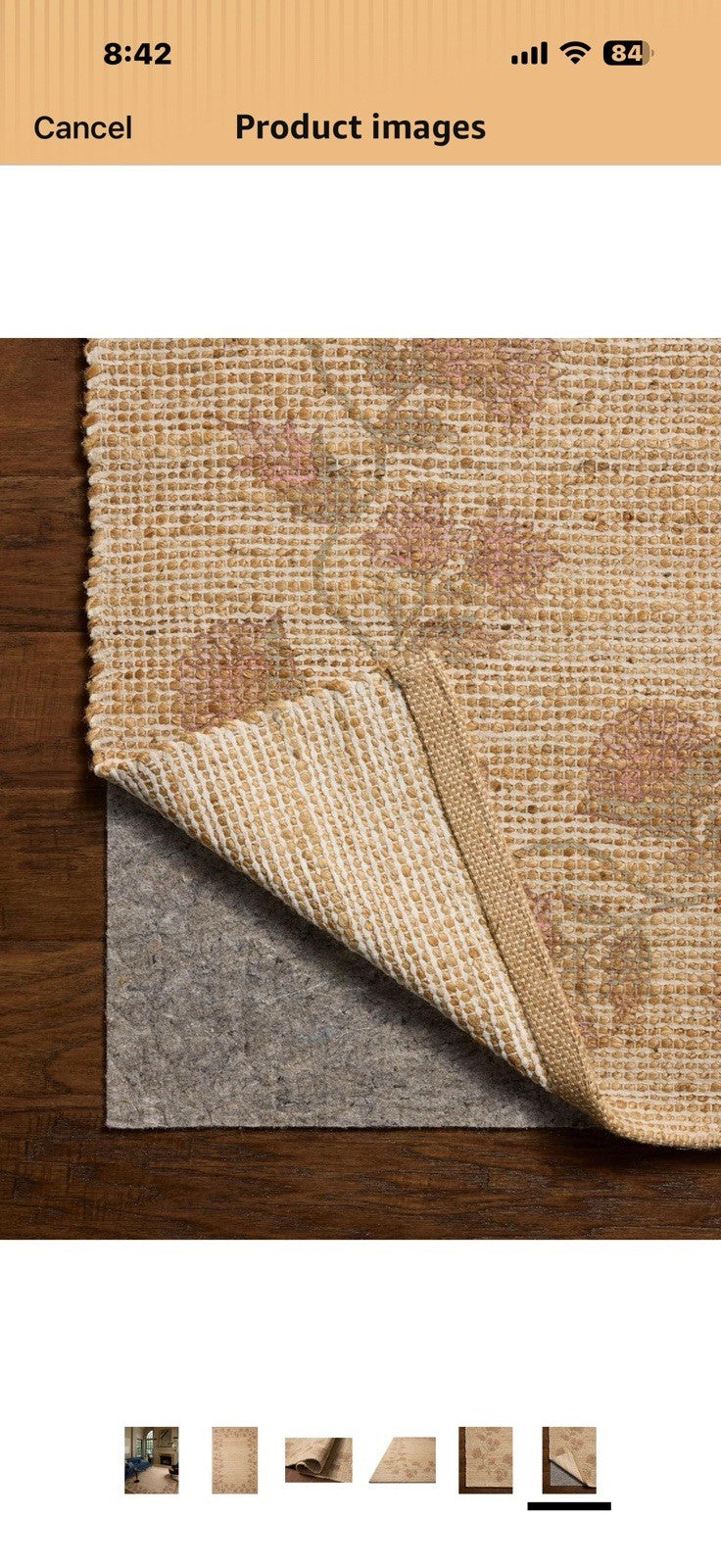 Loloi Chris Loves Julia Rue Collection RUE-05 Natural/Multi 7'-6" x 9'-6" 