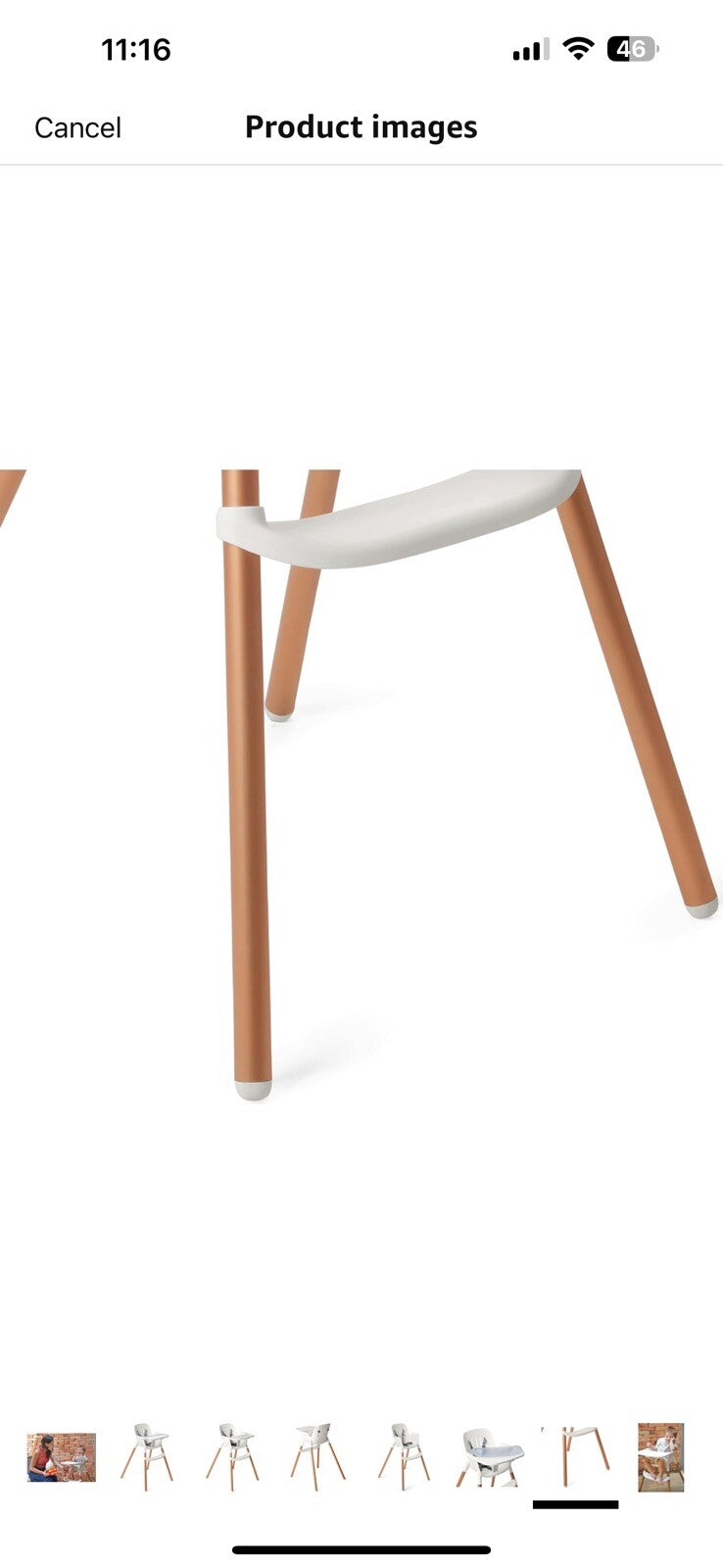 Peg Perego Poke High Chair - Modern and Easy to Clean - from 6 to 36 Months 