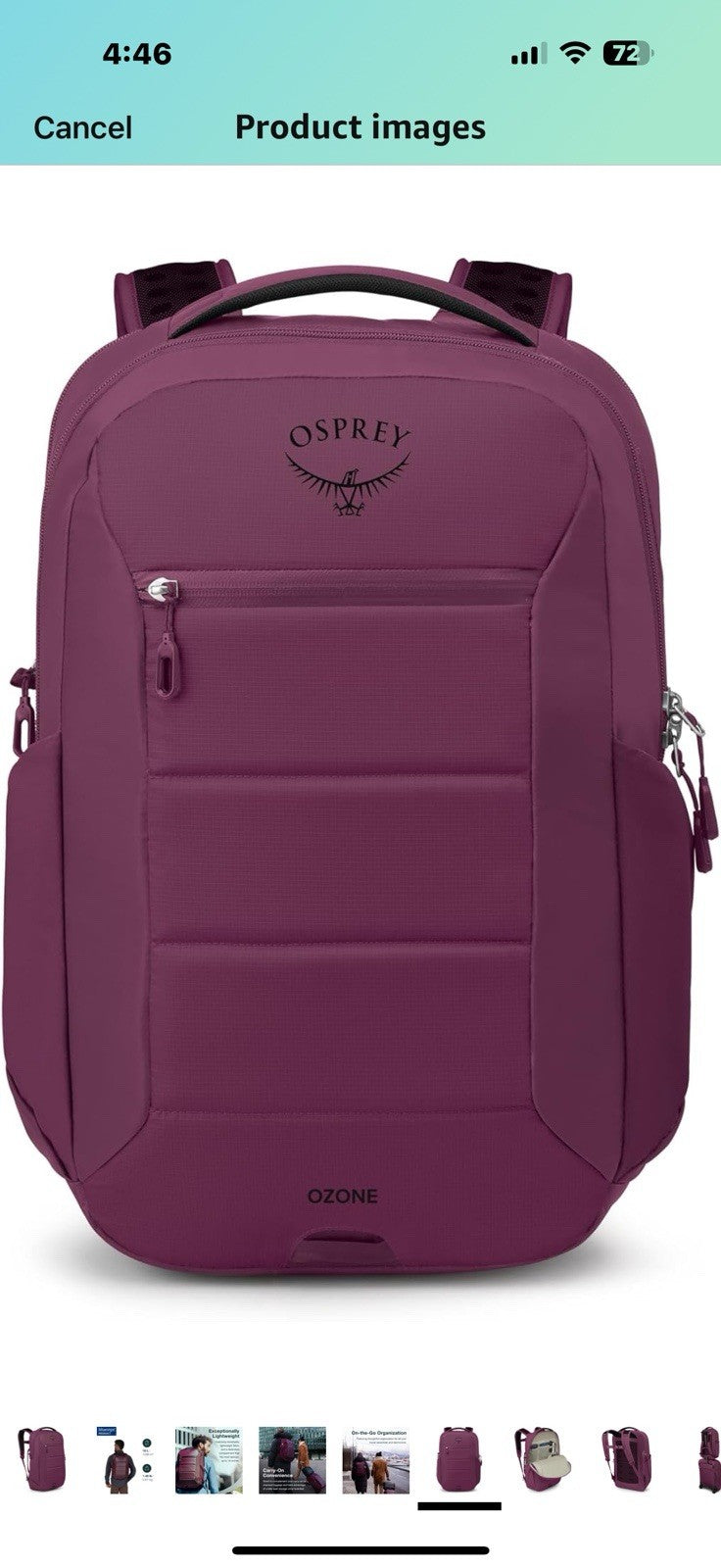 Osprey Ozone Laptop Backpack, Moody Burgundy
