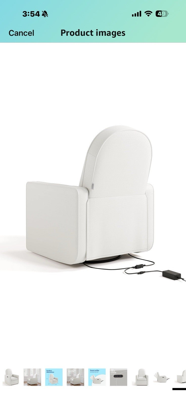 Graco Olivia Small-Spaces Premium Nursery Power Recliner Swivel Glider
