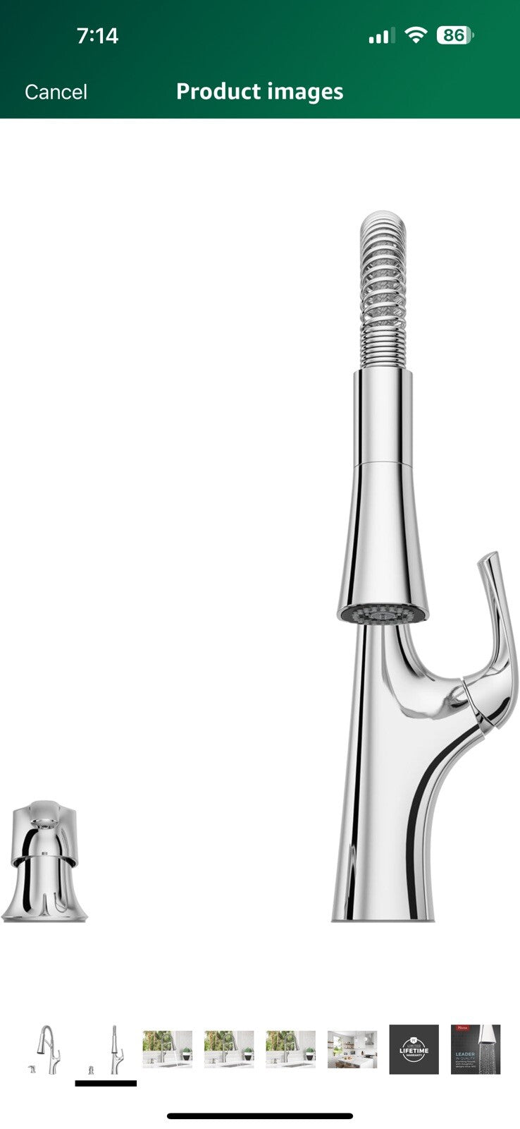 Pfister Ladera Commercial Culinary Kitchen Faucet with Pull Down Sprayer