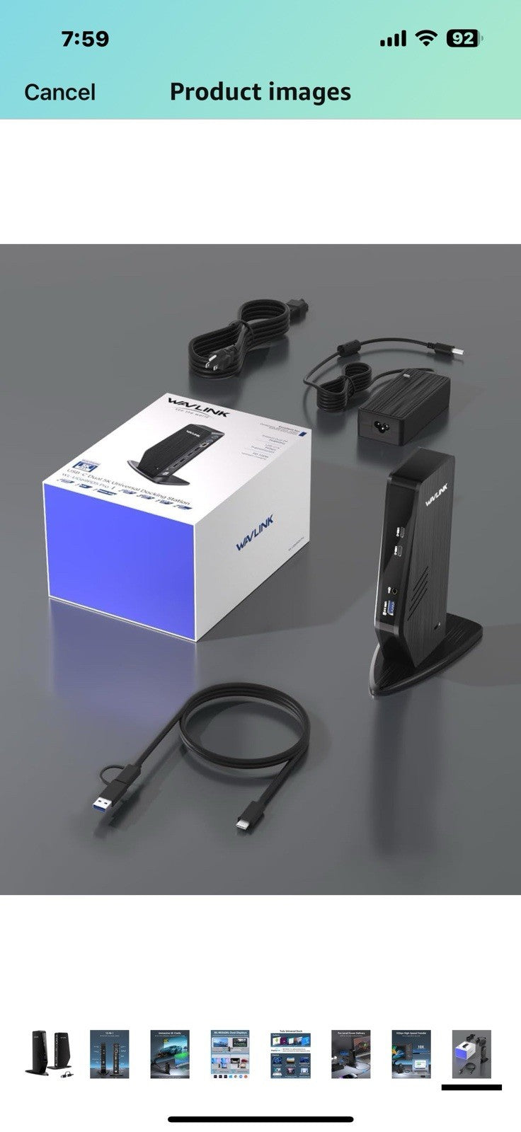 WAVLINK USB C Docking Station Dual Monitor, Dual 5K/4K@60Hz