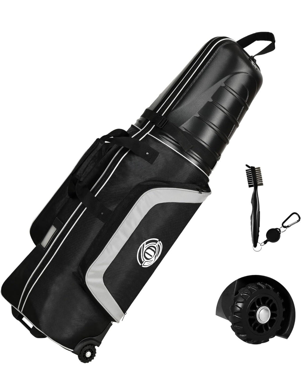 DWVO Golf Travel Bags for Airlines with Wheels, Durable Top to Protect Clubs