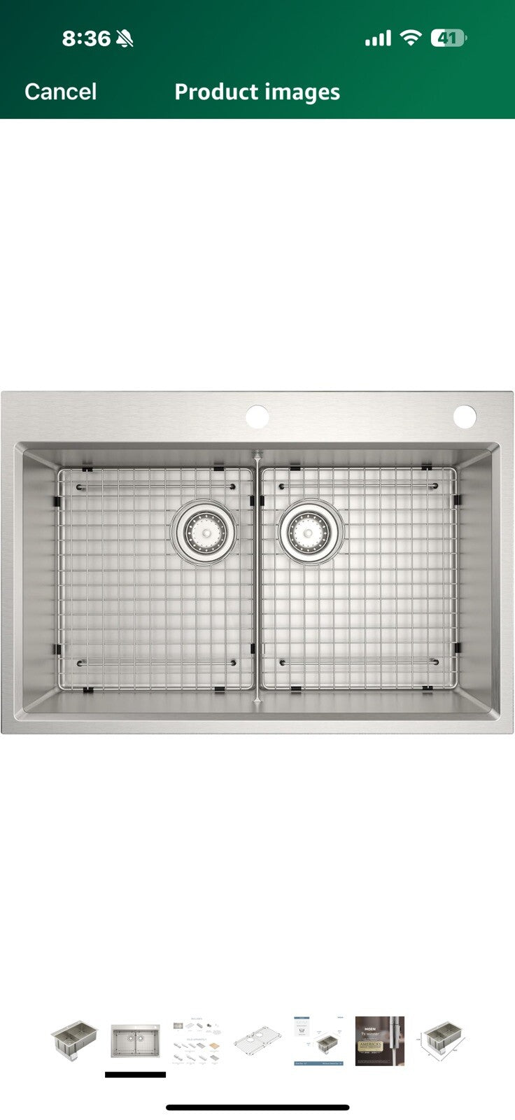 Moen GS161302B Luxe Chef Workstation System 33-Inch Dual Mount