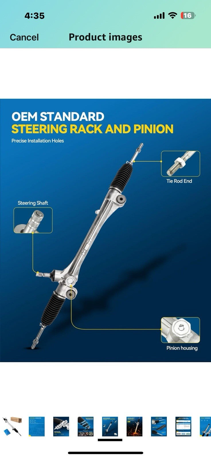 PHILTOP Electronic Steering Rack and Pinion Replacement for Toyota 