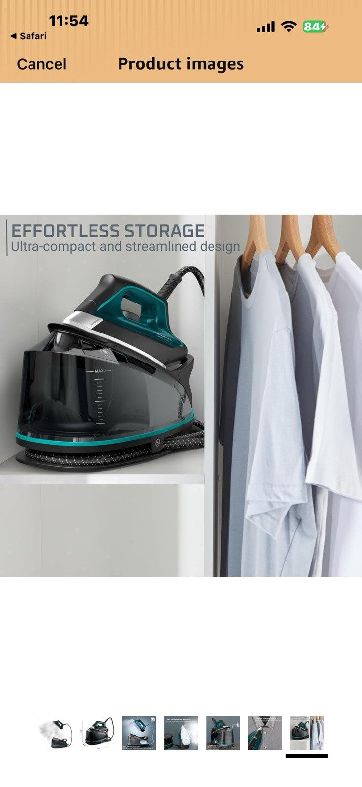 Rowenta Iron for Clothes, High Pressure Steamer Iron with Boiler System, 