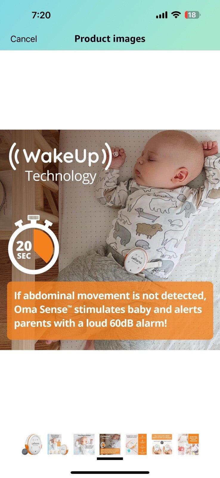 Your Guardian Angel - Levana OmaSense Baby Movement Monitor, Simple