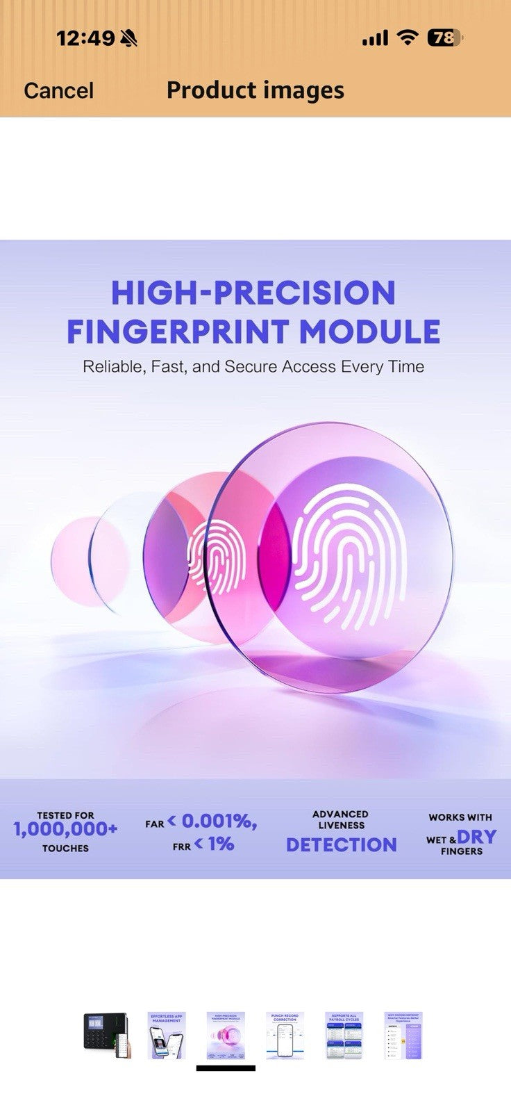 NGTeco APP-Based Time Clock, Fingerprint & PIN Time Clocks for Employees 