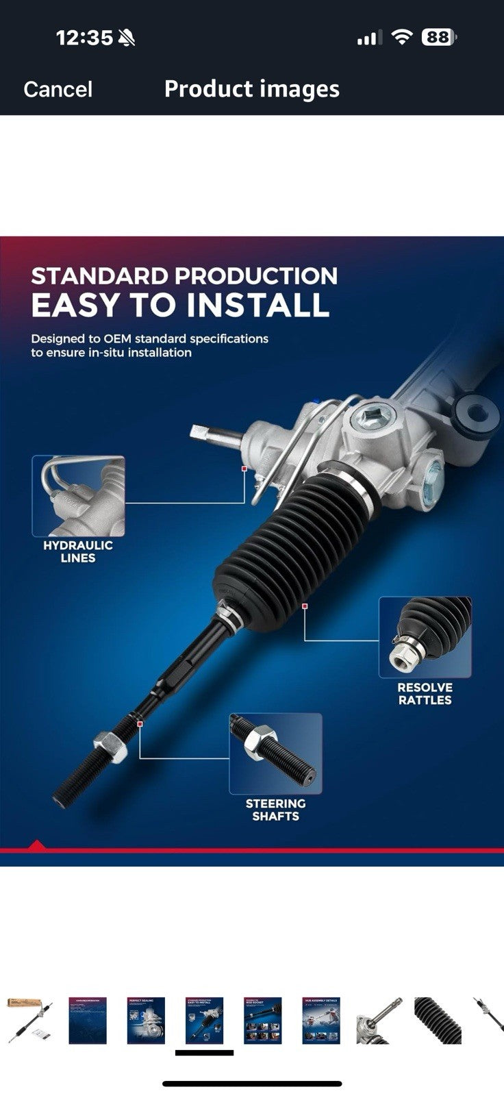KAX Manual Steering Rack and Pinion Compatible with Hyundai Accent 2012