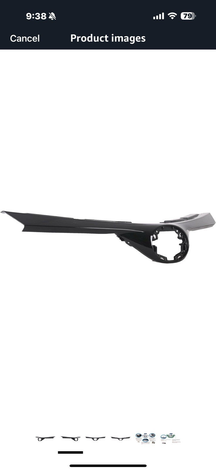 Front Grille Compatible with 2016-2018 Toyota RAV4 SE/XLE, ABS Replacement 