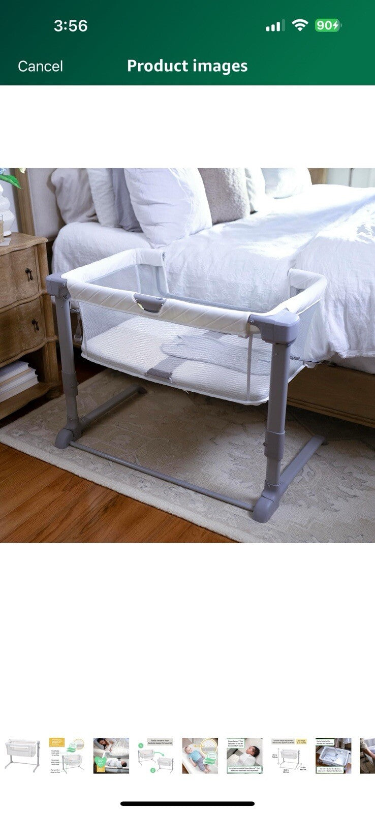 SwaddleMe by Ingenuity DreamSecure 2-in-1 Co-Sleeping Bassinet, DreamSecure