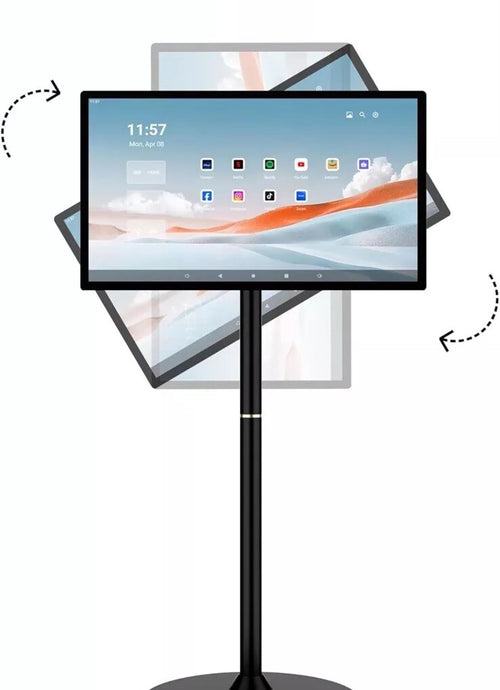 1080P 27-Inch Portable TV Touchscreen Monitor,Qualcomm 8-core CPU,8G RAM