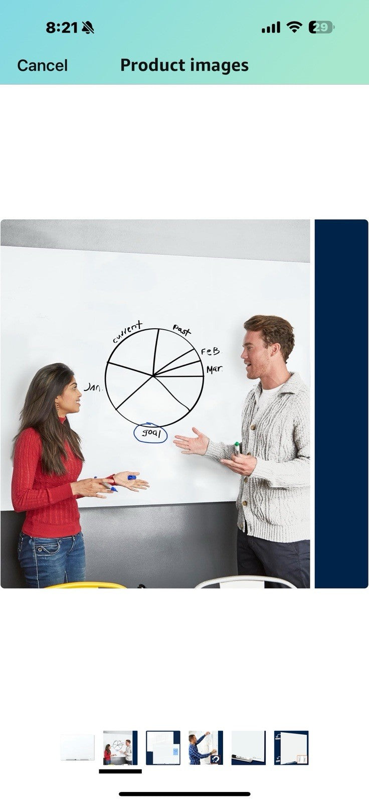 Quartet Magnetic Glass Dry Erase White Board, Anti-Glare, 4' x 3' Whiteboard 