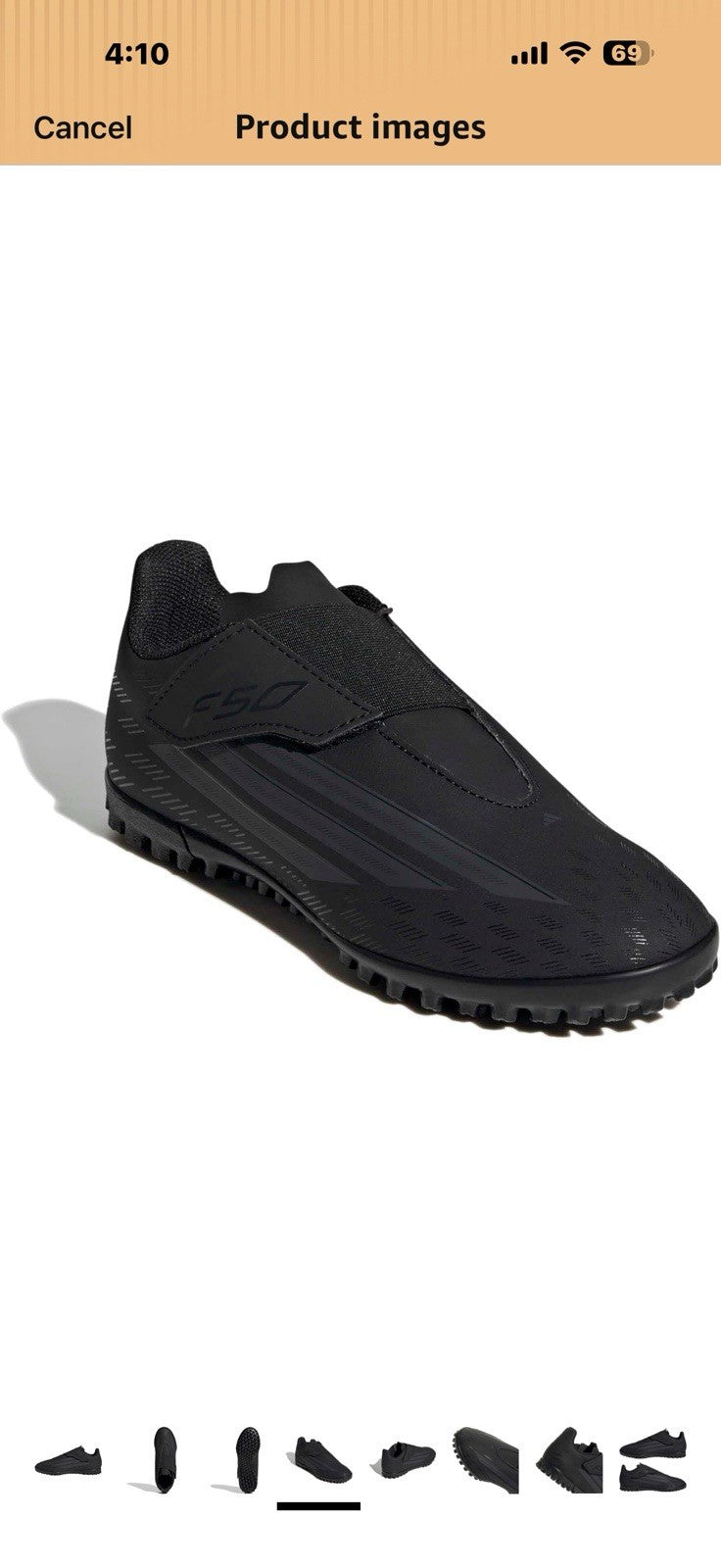 Adidas Unisex-Child F50 Club Hook & Loop Turf Sneaker 10.5 Little Kid