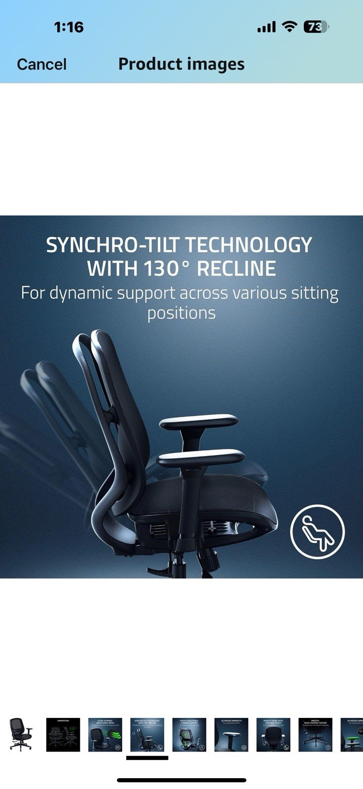 Razer Fujin Mesh Ergonomic Gaming Chair: Ultra-Durable & Breathable