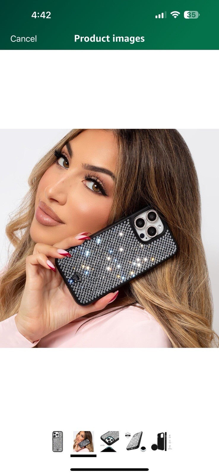 Velvet Caviar Designer Bling Case Compatible with iPhone 15 Pro - Luxury