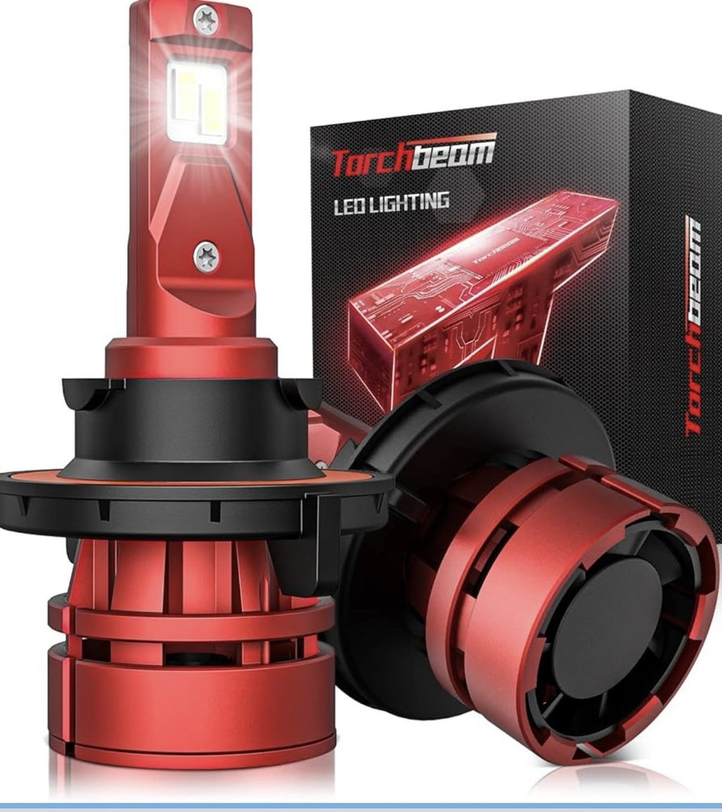 Torchbeam H-13 LED Bulb Lights Kit, 74000LM 15X Brightener, 6500K 