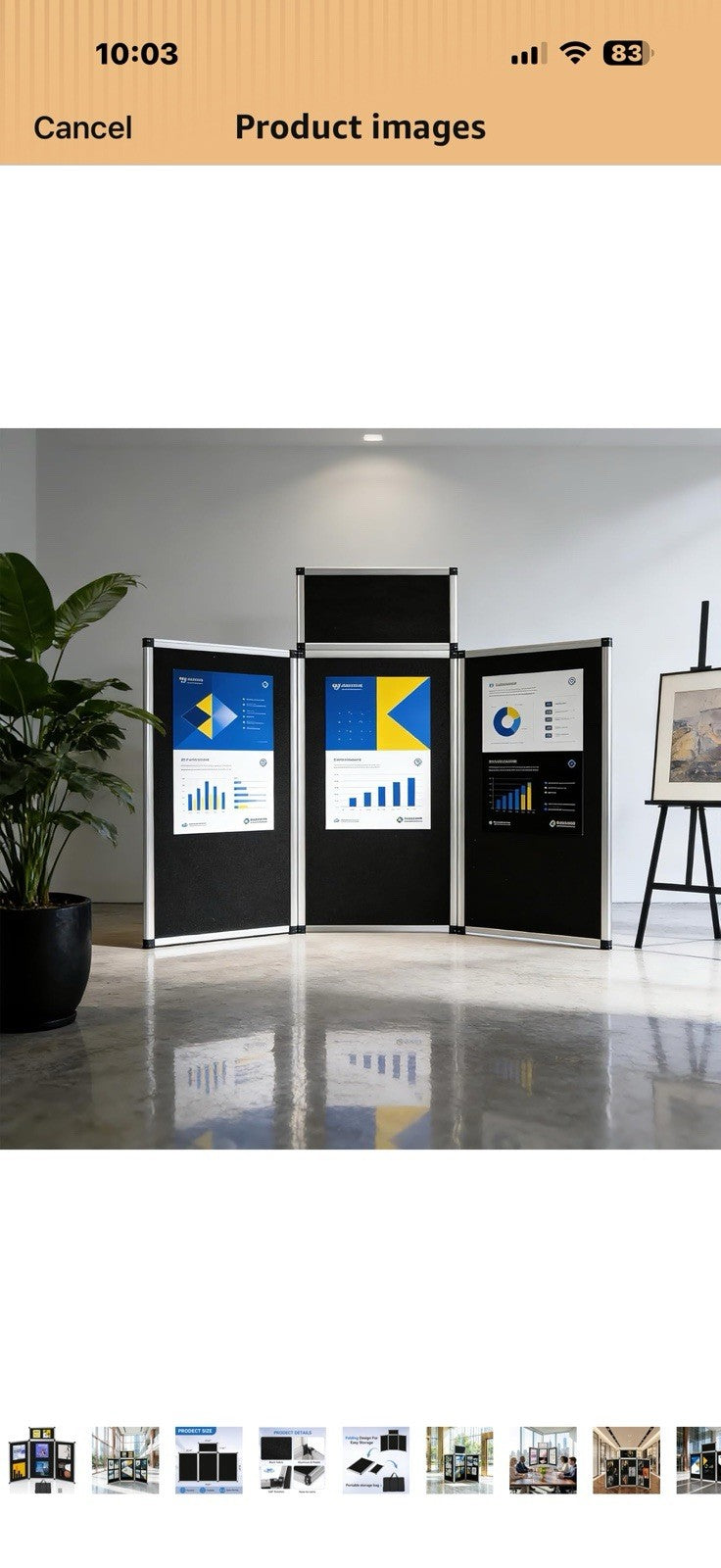 LITTLE TREE 3+1 Panel Trade Show Presentation Board, 70.8" x 35.4" Portable
