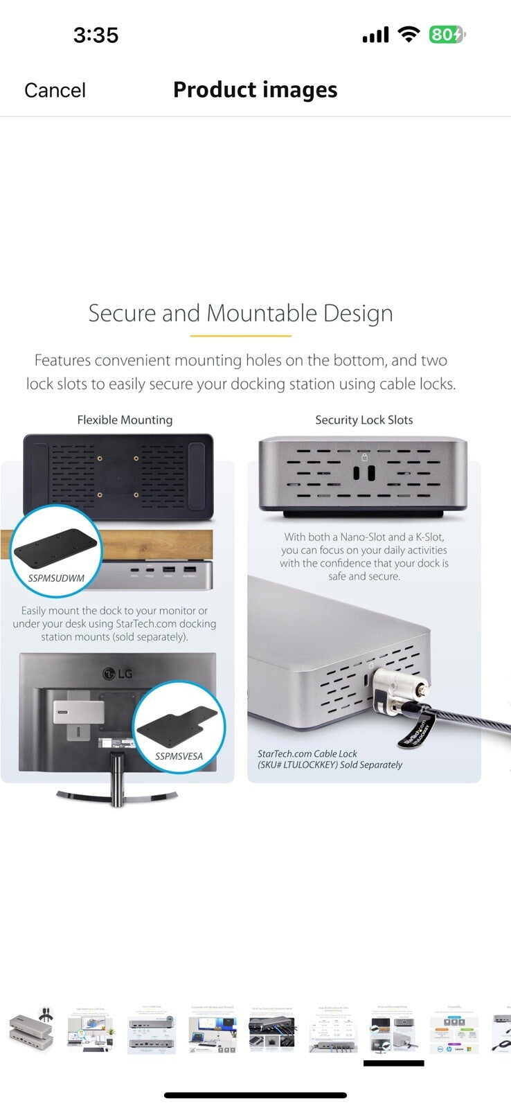 StarTech.com USB-C Docking Station (10-in-1, USB4), Up to 100W Charging