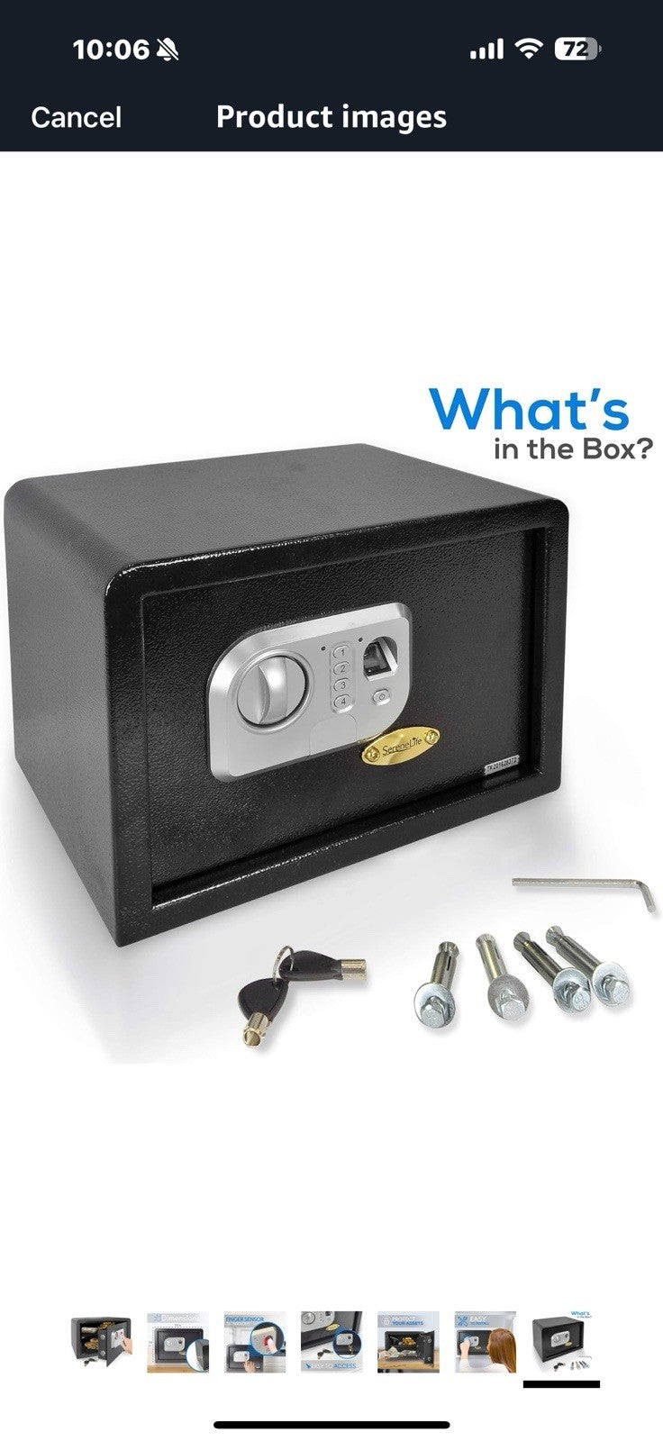 SereneLife Electronic Safe Box | Heavy Duty 13.8’’ x 9.8” Money Safe | Digital
