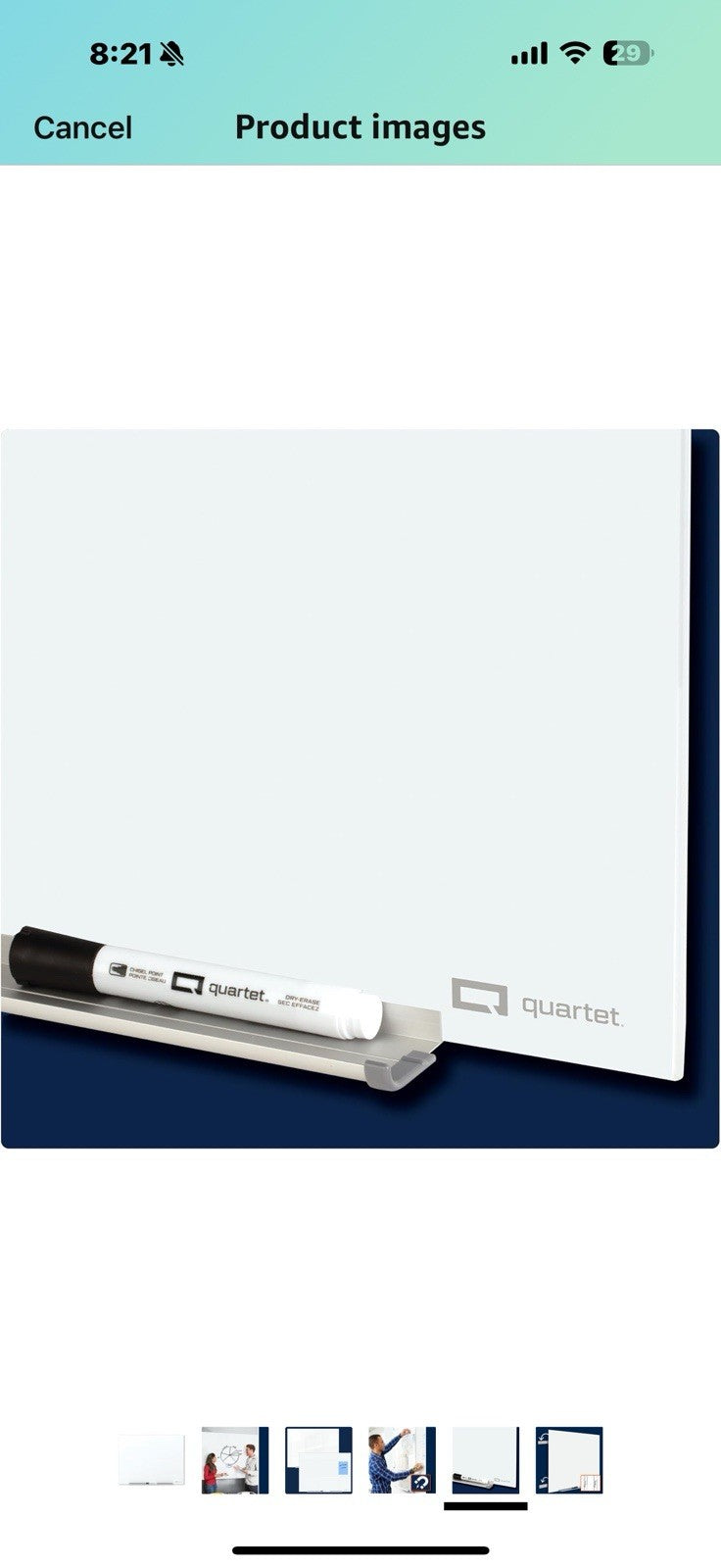 Quartet Magnetic Glass Dry Erase White Board, Anti-Glare, 4' x 3' Whiteboard 
