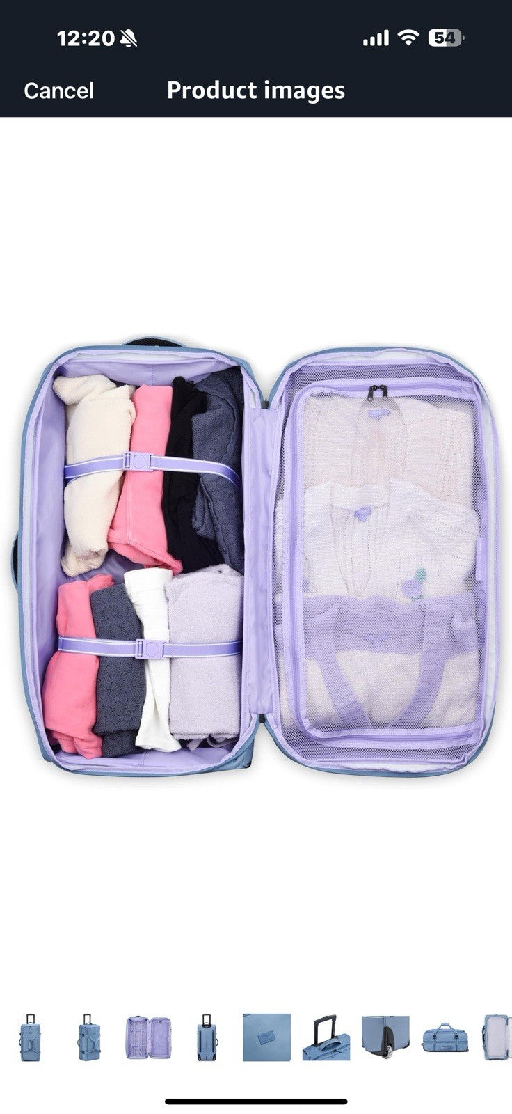 florence by mills Women's Two Wheel Rolling Travel Duffle Bag