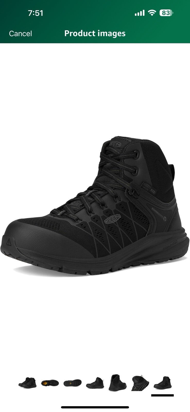 KEEN Utility Women's Vista Energy Mid Height Composite Toe ESD 7.5 Wide