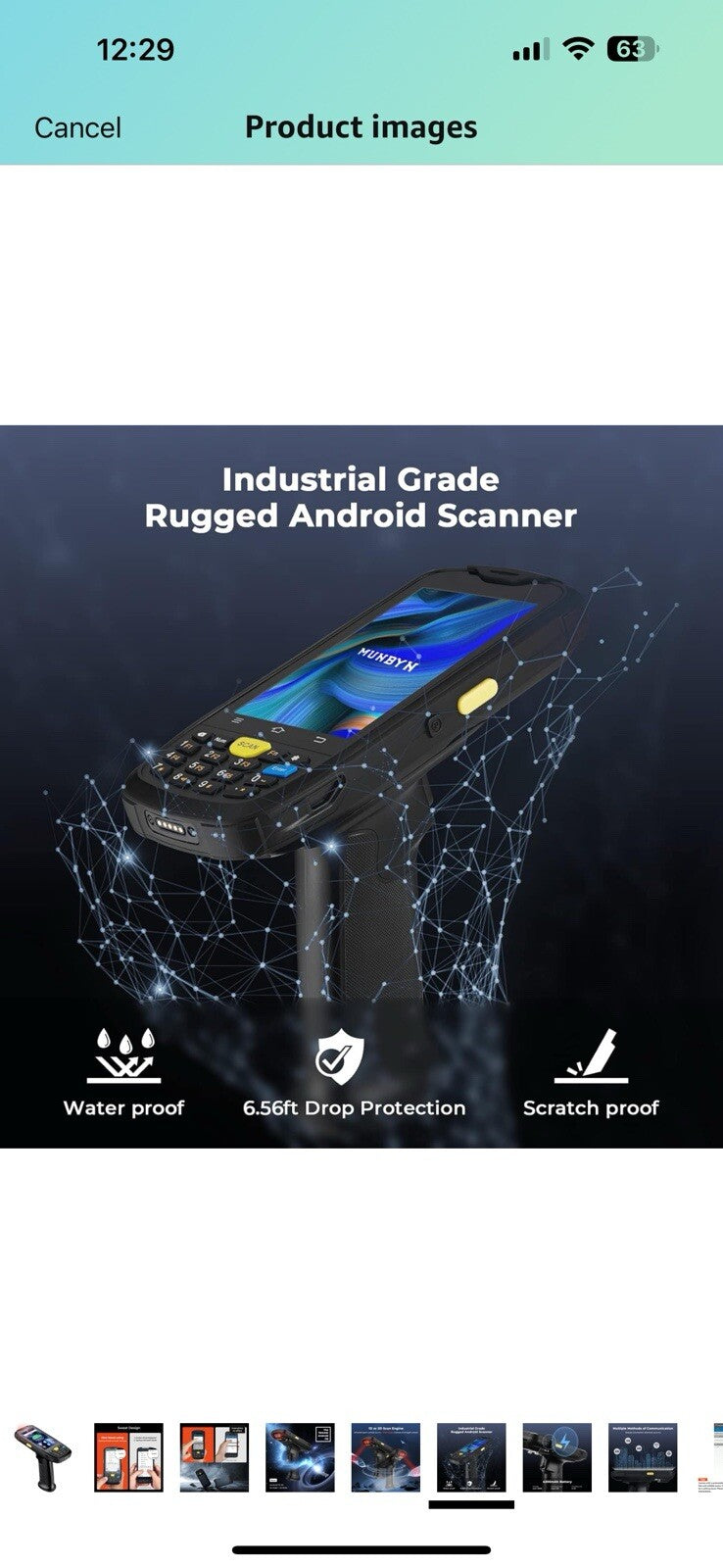 MUNBYN 084P 2024 New Android Barcode Scanner, Android 10 Scanner, 
