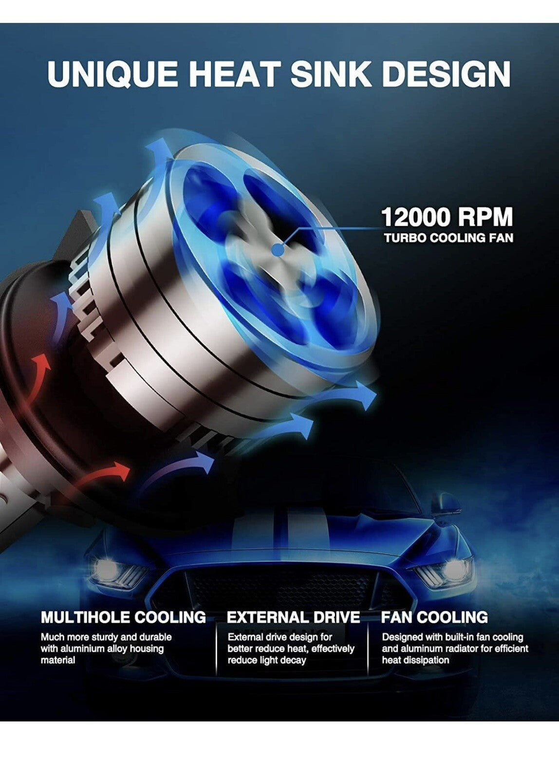 Marsauto H13 Fog Bulbs: Long-Lasting 50,000-Hour ATV Fog Lights for Superior