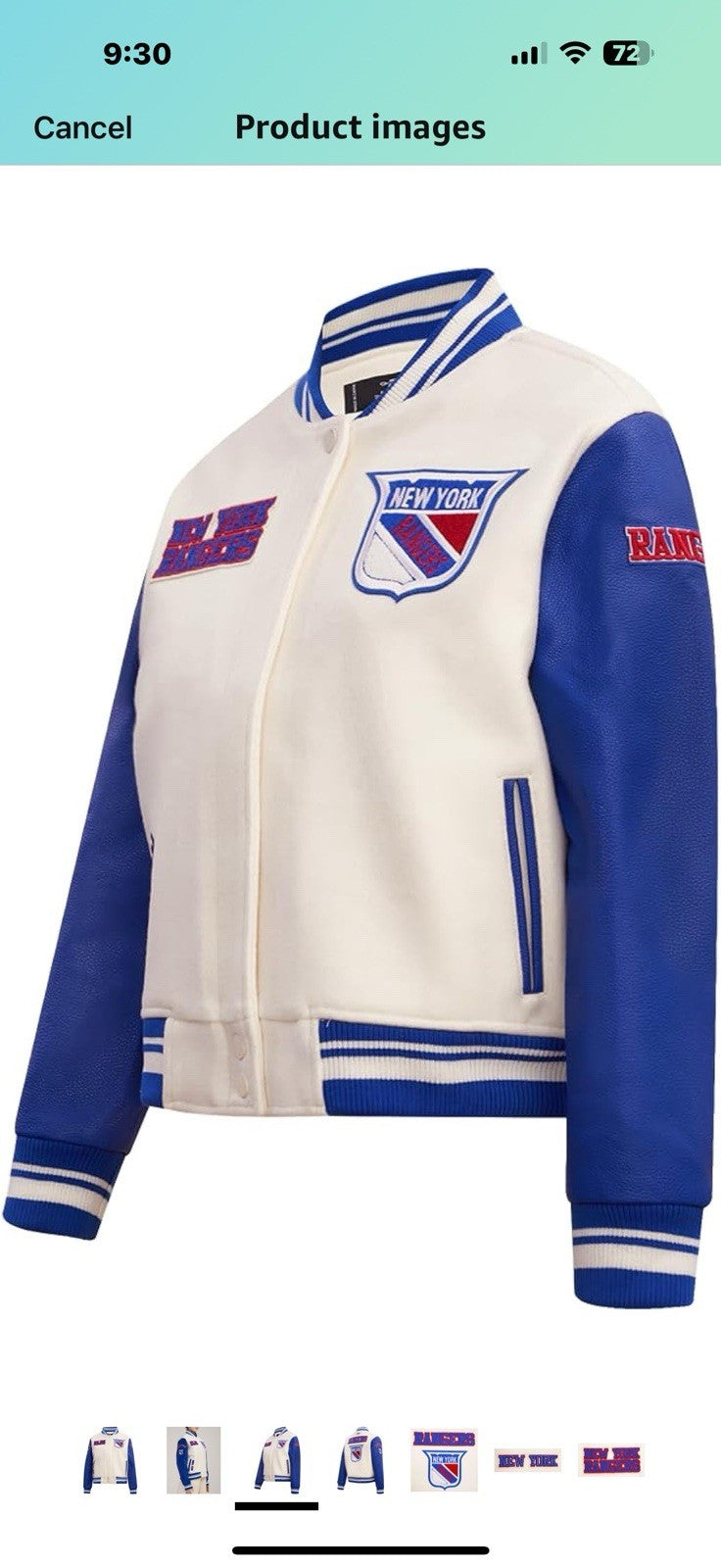 Womens NHL Retro Classics Varsity Jacket Large 