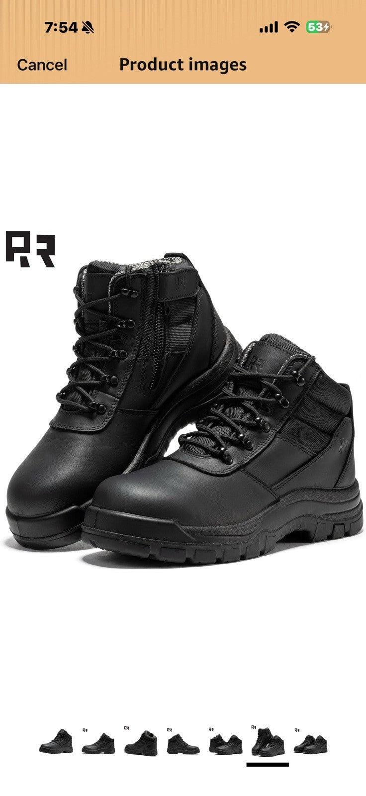 ROCKROOSTER 5 Inch Wheat Oxford Work Boots for men, Composite