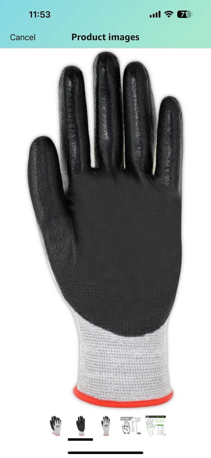 MAGID Touchscreen Level A3 Cut Resistant Work Gloves12 PR Size 11/XXL, Reusable