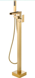Freestanding Tub Faucet Brushed Gold: ALEASHA Free Standing Tub Filler, 